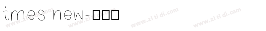 tmes new字体转换